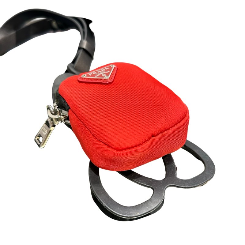 Used PRADA Pouch Red-2
