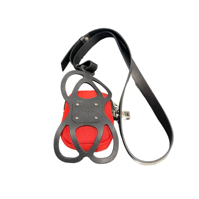 Used PRADA Pouch Red-3