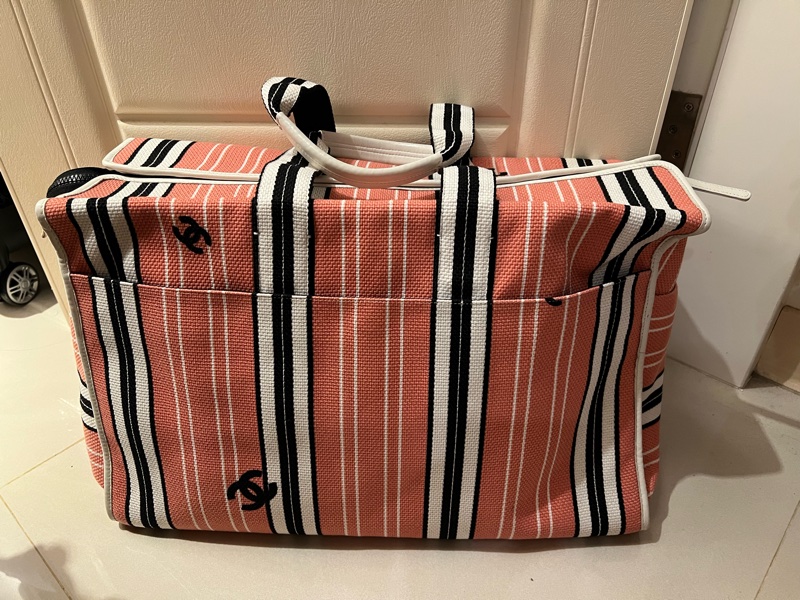 Chanel 布沙灘包/購物包/旅行袋/媽媽包-1