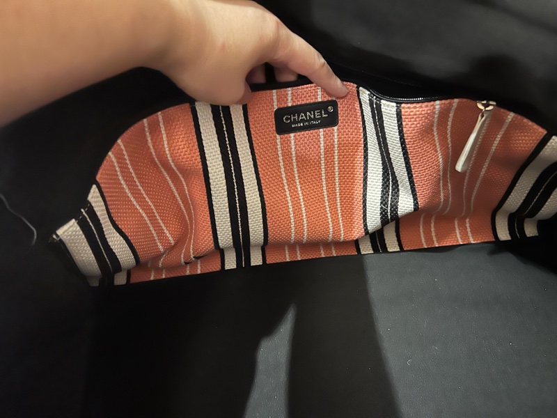 Chanel 布沙灘包/購物包/旅行袋/媽媽包-5