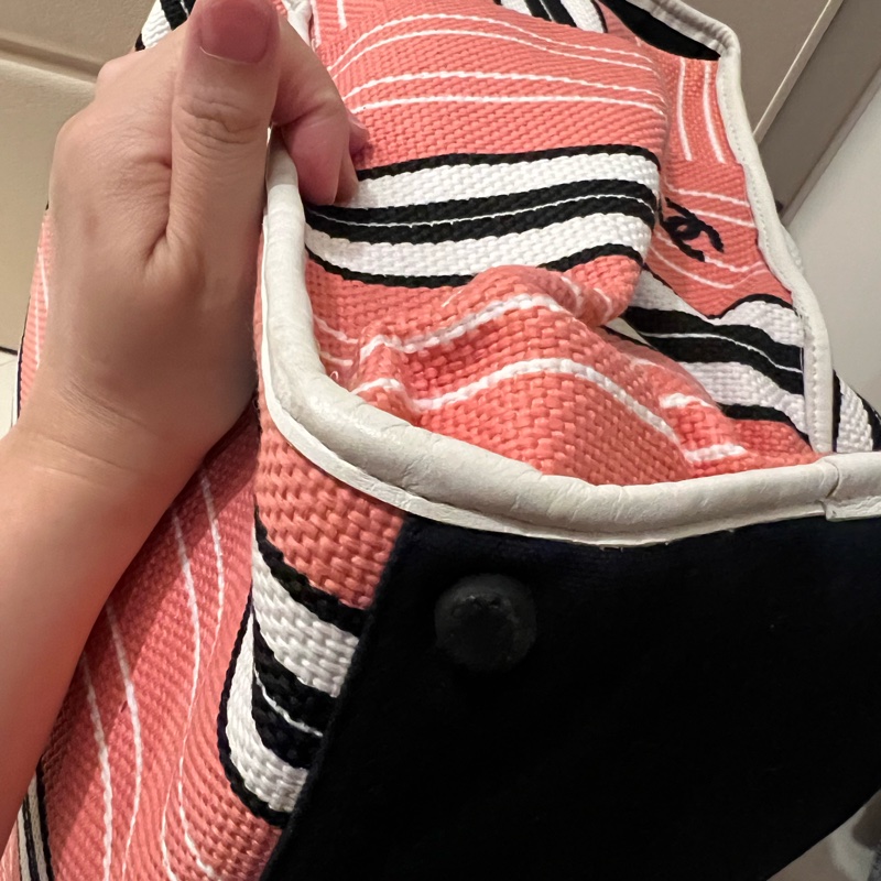 Chanel 布沙灘包/購物包/旅行袋/媽媽包-13