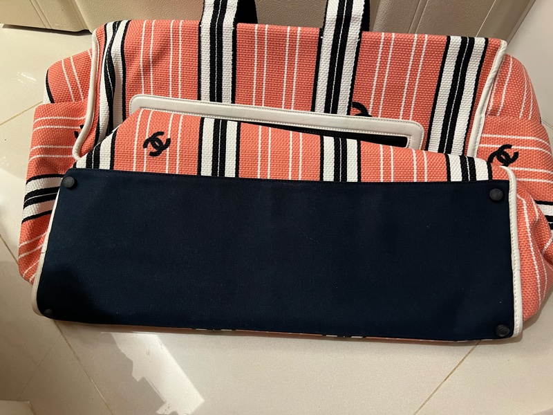 Chanel 布沙灘包/購物包/旅行袋/媽媽包-23