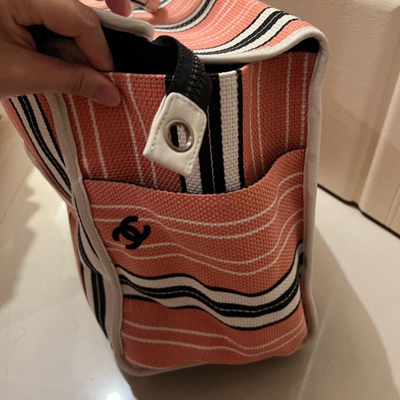 Chanel 布沙灘包/購物包/旅行袋/媽媽包-27