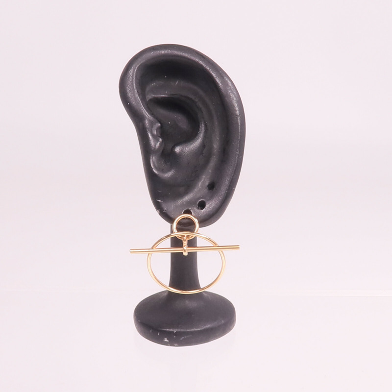 HERMES 18K玫瑰金Loop Earrings耳環-7