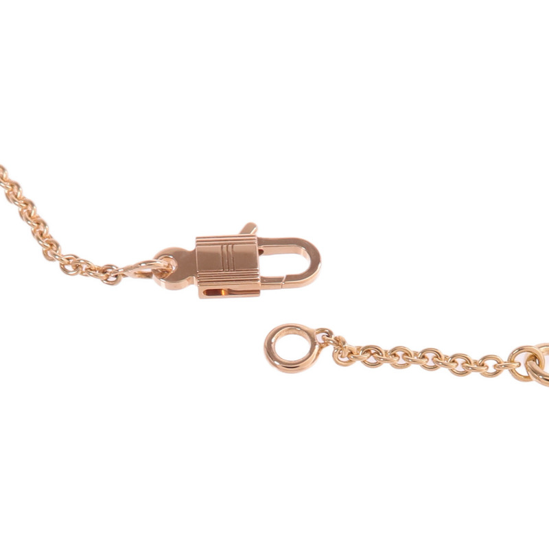 HERMES 18K玫瑰金Amulettes Birkin Pendant鑽石項鍊-5