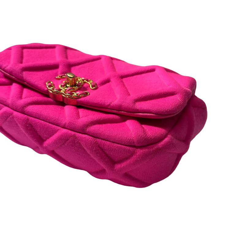 Used CHANEL 19 mini cross Body Cross Body Bag Pink GHW-5