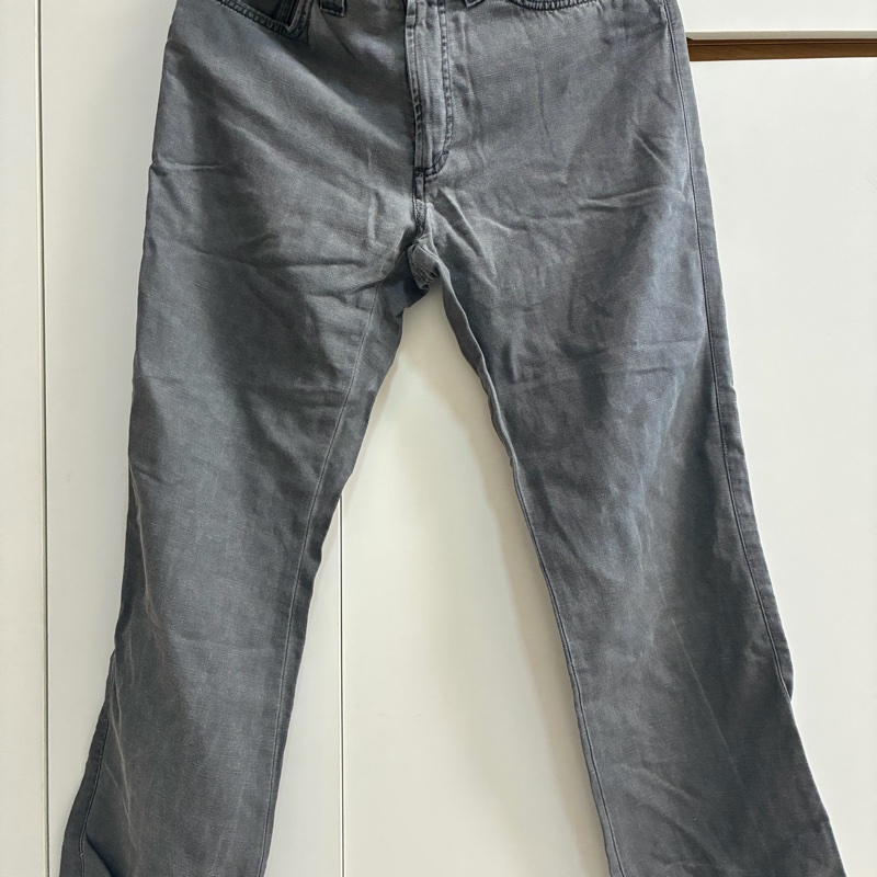 Versace 水洗棉質丹寧灰色牛仔褲-0