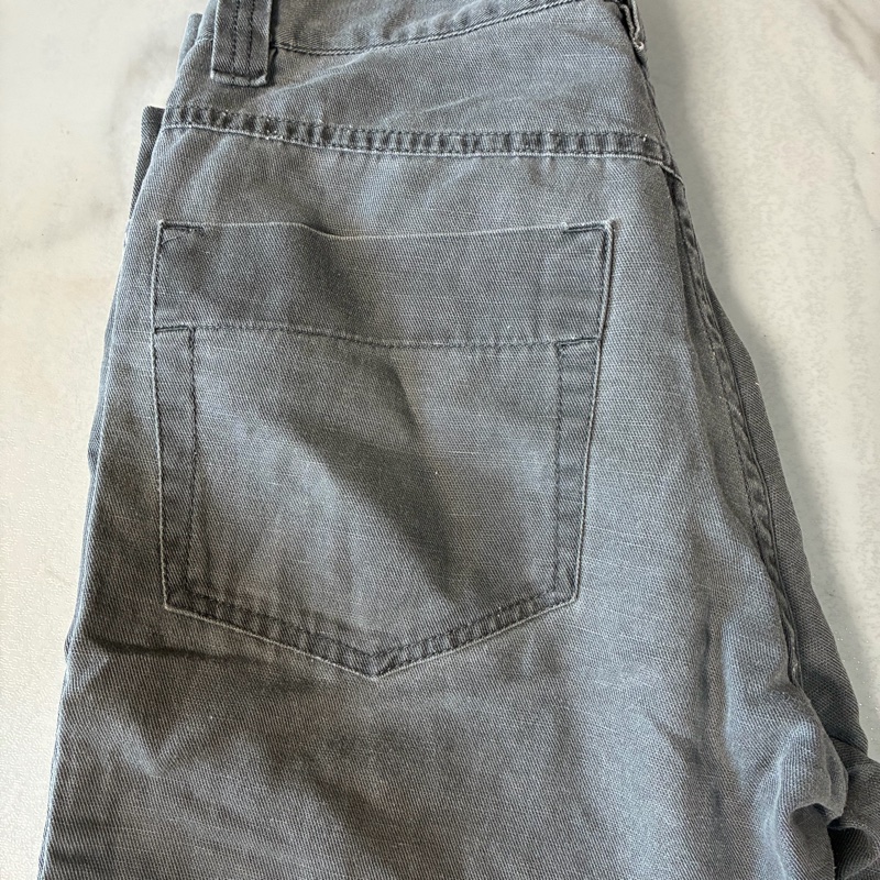 Versace 水洗棉質丹寧灰色牛仔褲-17