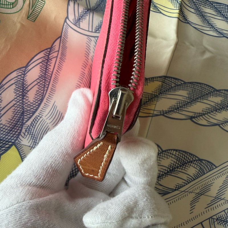 Hermes 絲巾零錢包，9成新-3