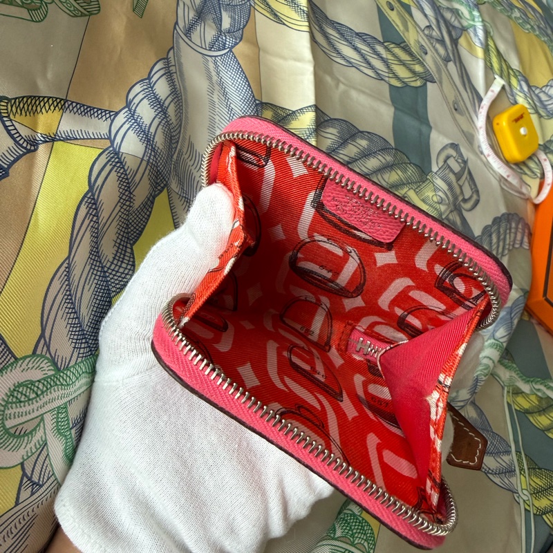 Hermes 絲巾零錢包，9成新-5