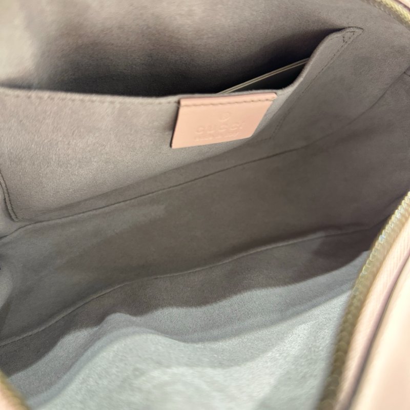 Used GUCCI GG MARMONT Cross Body Bag Pink GHW-8