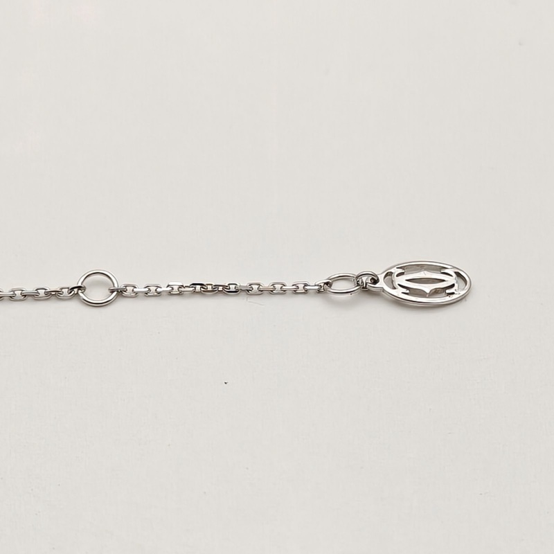 CARTIER Amour手鏈鑲鑽超小號款18K白金S-M碼-3