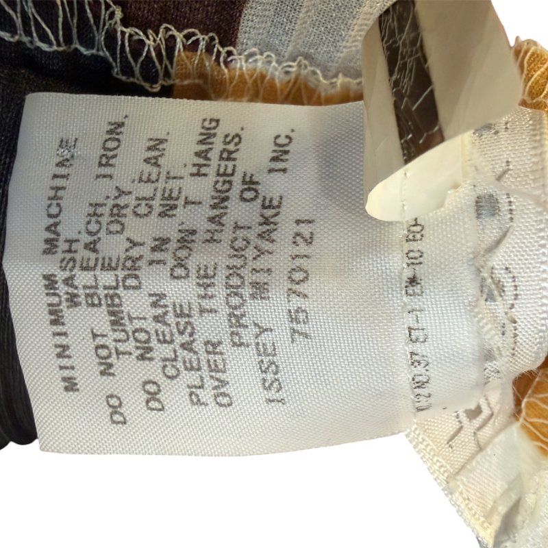 PLEATS PLEASE拚色橫條燈籠上衣-6