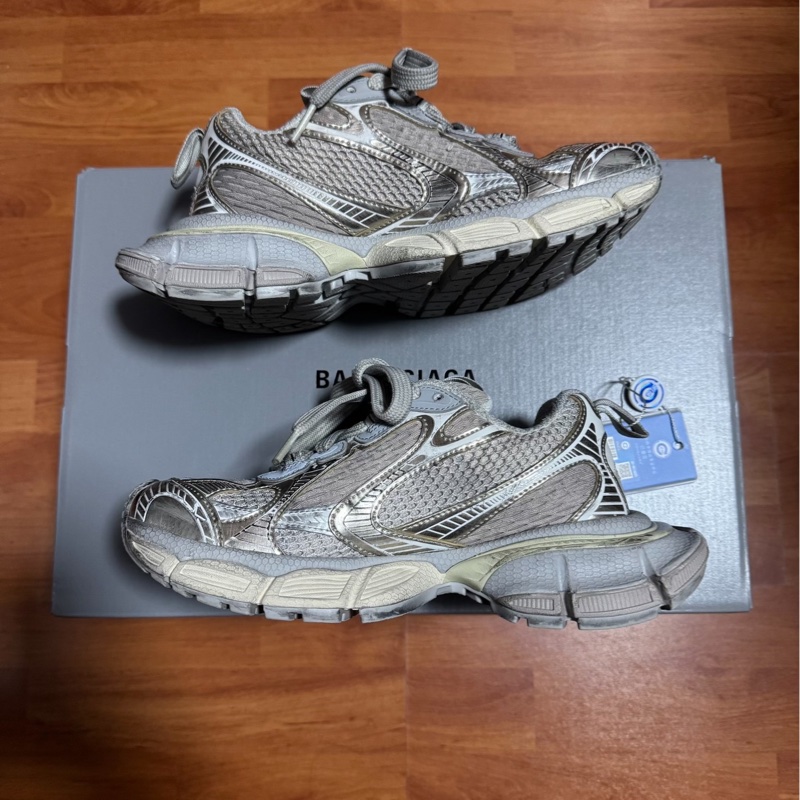 Balenciaga正品巴黎世家3xl做舊老爹鞋 女款 淺米色 36碼-2