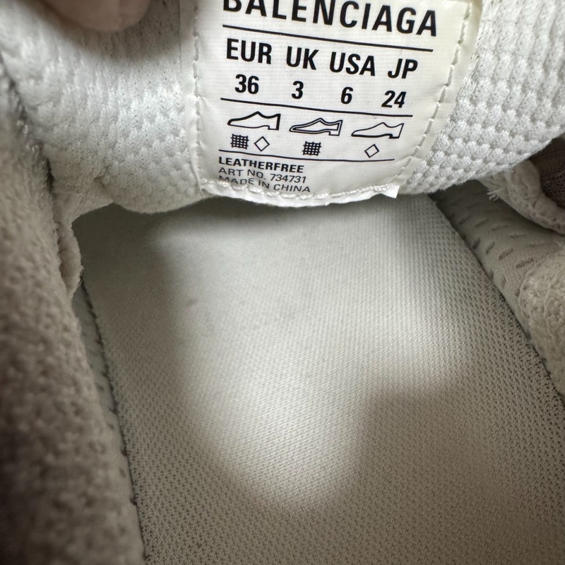 Balenciaga正品巴黎世家3xl做舊老爹鞋 女款 淺米色 36碼-6