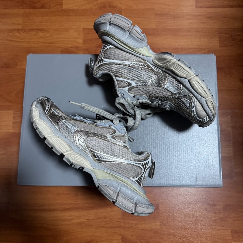 Balenciaga正品巴黎世家3xl做舊老爹鞋 女款 淺米色 36碼-8