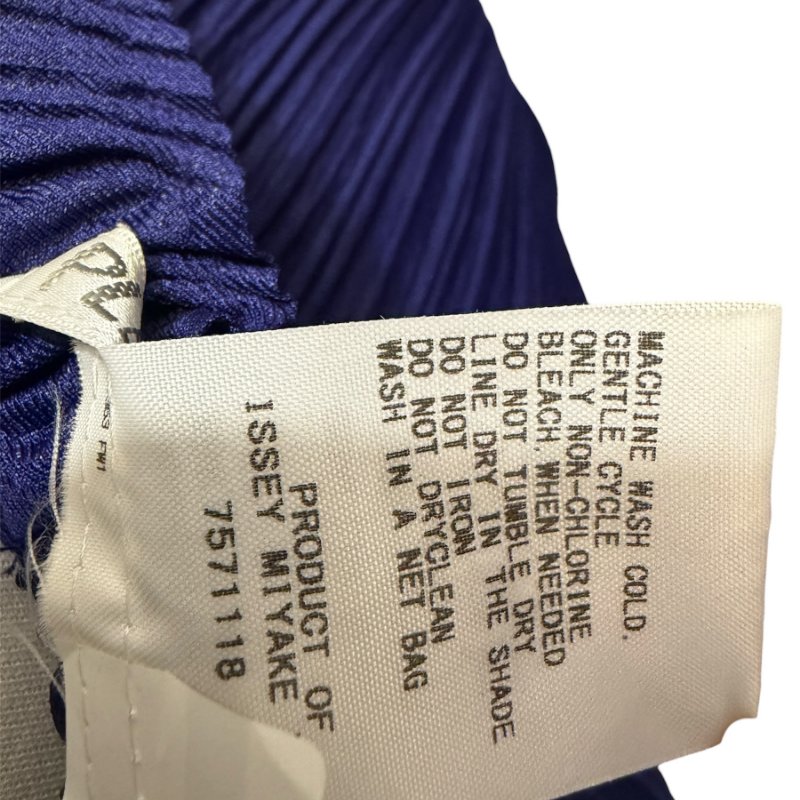 PLEATS PLEASE藍色燈籠七分褲-5