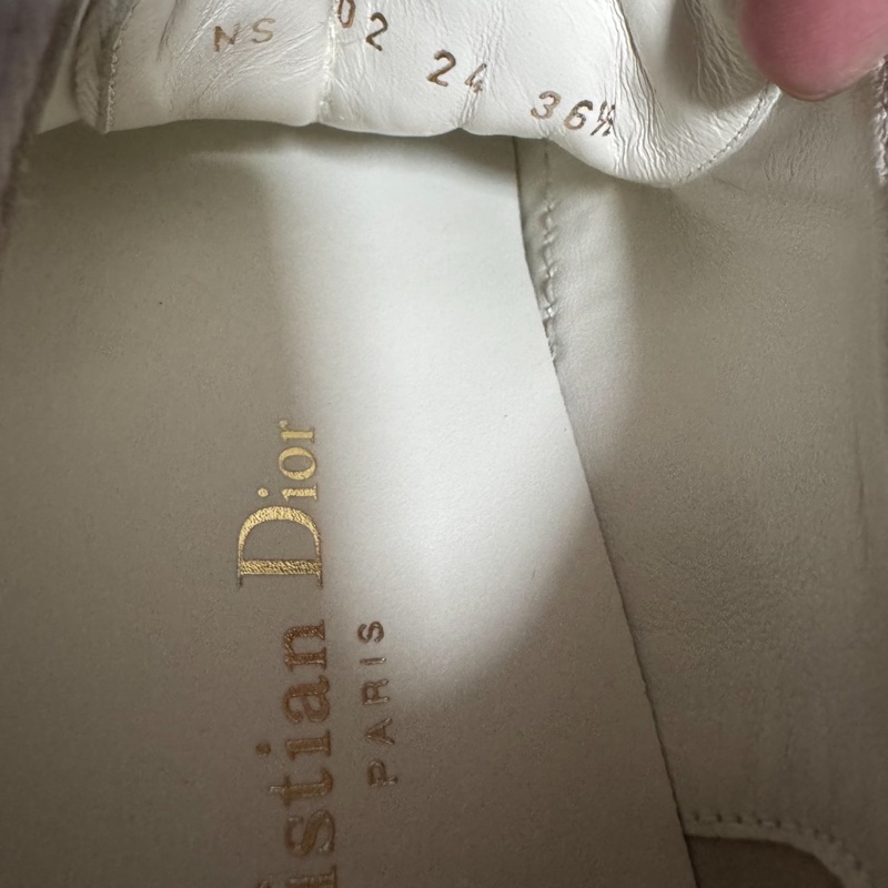 Dior迪奧Walk'n'厚底鞋 滿印刺繡低幫板鞋 藍色 36.5碼-5