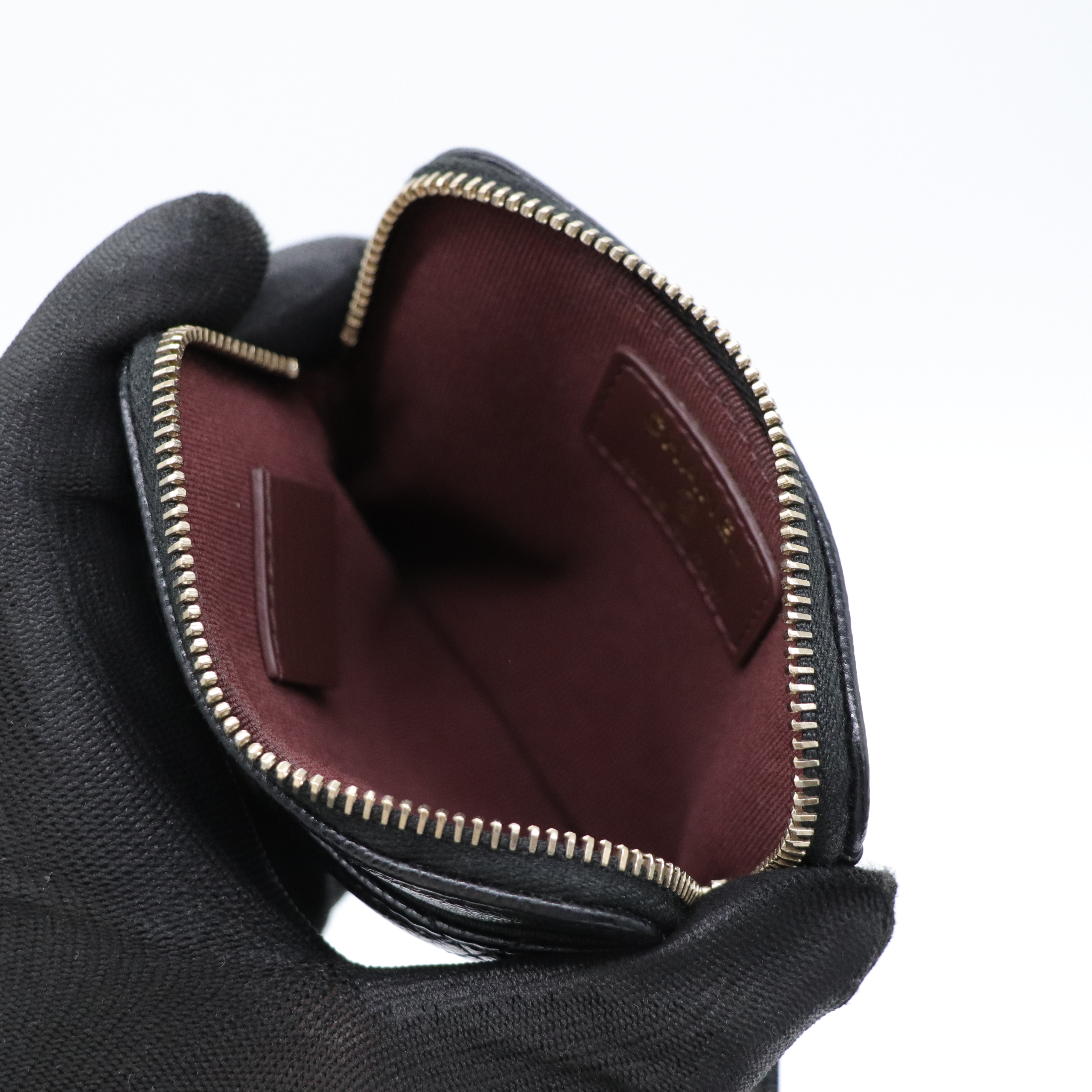 晶片款✨CHANEL 香奈兒 黑色荔枝吐司錢包 菱格紋 牛皮 卡夾 零錢包-9