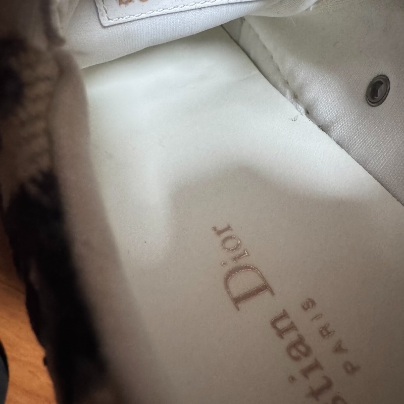 Dior厚底鞋迪奧Walk'n'CD滿印刺繡印花板鞋 深藍 38碼-4