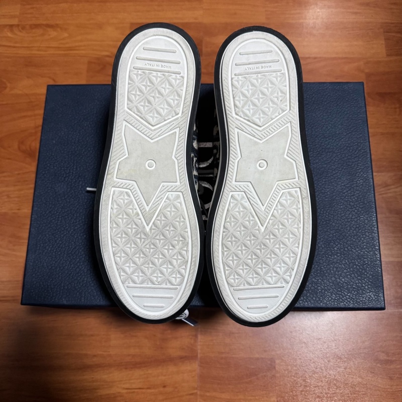 Dior厚底鞋迪奧Walk'n'CD滿印刺繡印花板鞋 深藍 38碼-6