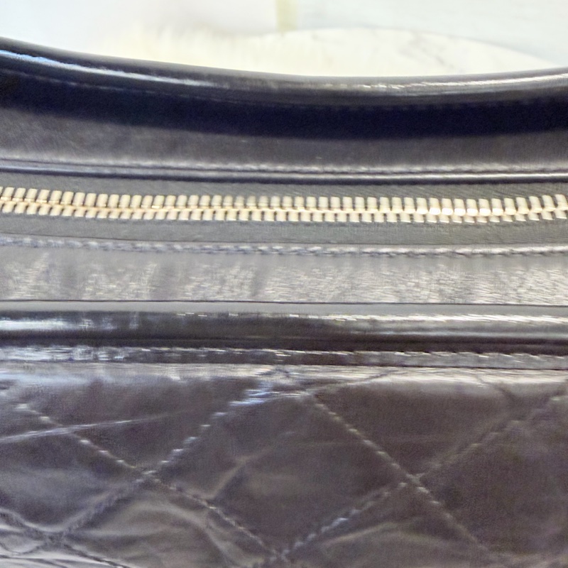 Chanel 大號 黑牛皮復刻流浪包-22