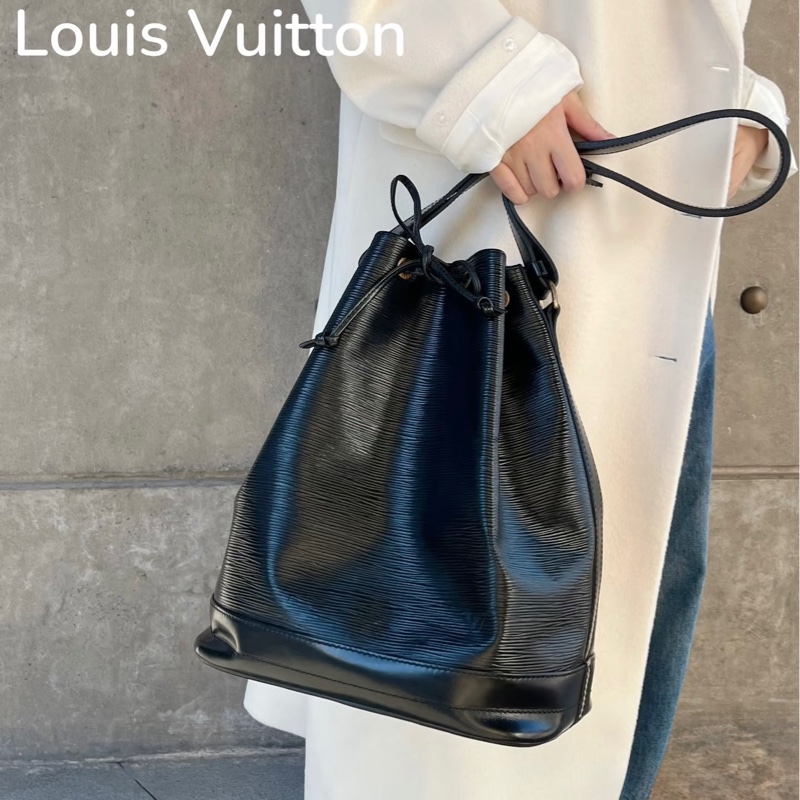 路易威登LV Petit Noé 黑色EPI水波紋Vintage水桶包-2