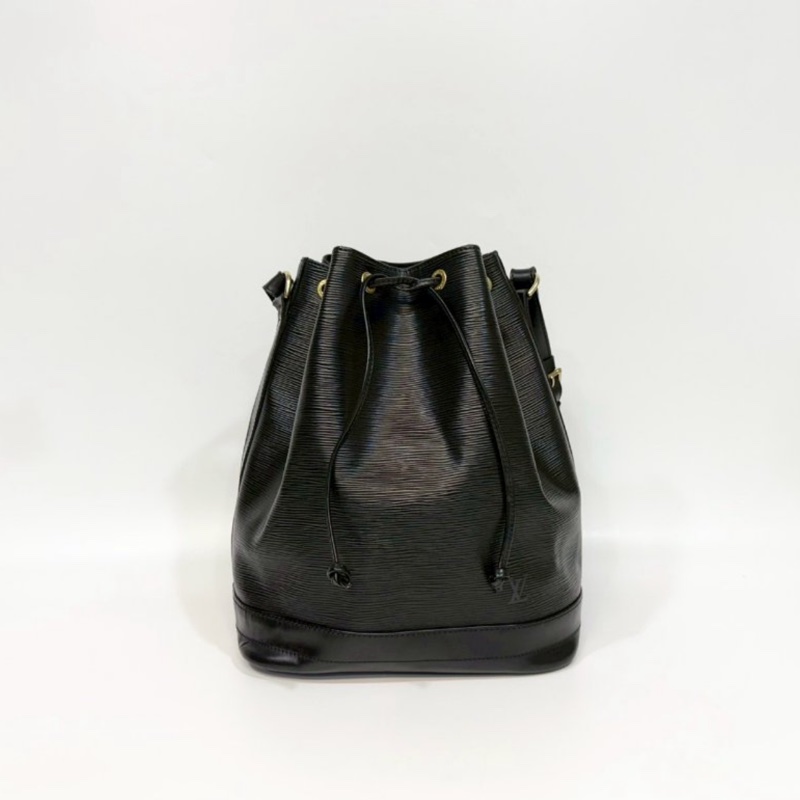 路易威登LV Petit Noé 黑色EPI水波紋Vintage水桶包-10