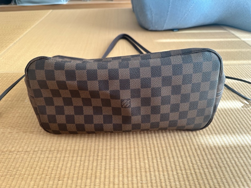【近全新/誠可議】 LV Louis Vuitton Neverfull MM 棋盤格 中號 經典托特包-7