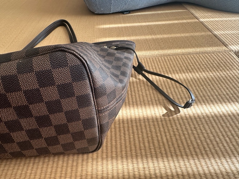 【近全新/誠可議】 LV Louis Vuitton Neverfull MM 棋盤格 中號 經典托特包-8