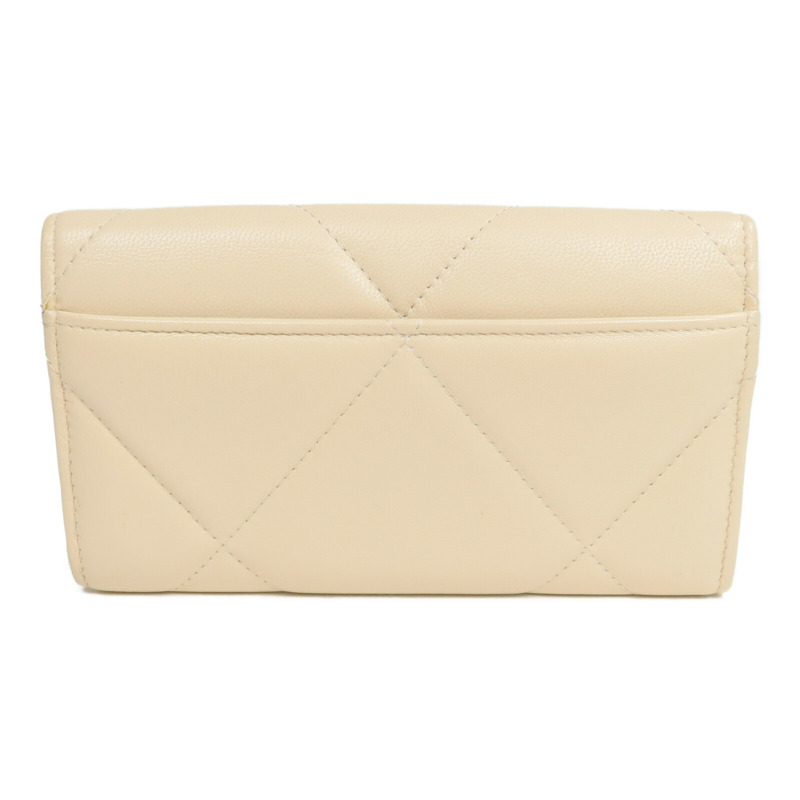 CHANEL 羊皮皮革C19 Long Wallet長錢包-1