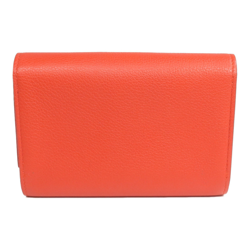 HERMES Evercolor皮革H Passant Compact Wallet錢包Rouge Tomate-1