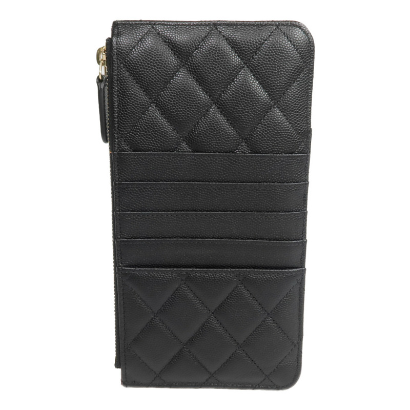 CHANEL 牛皮皮革Classic Phone Pouch with Zipper長錢包/手機袋-1