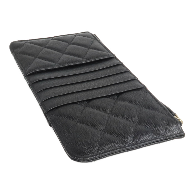 CHANEL 牛皮皮革Classic Phone Pouch with Zipper長錢包/手機袋-4