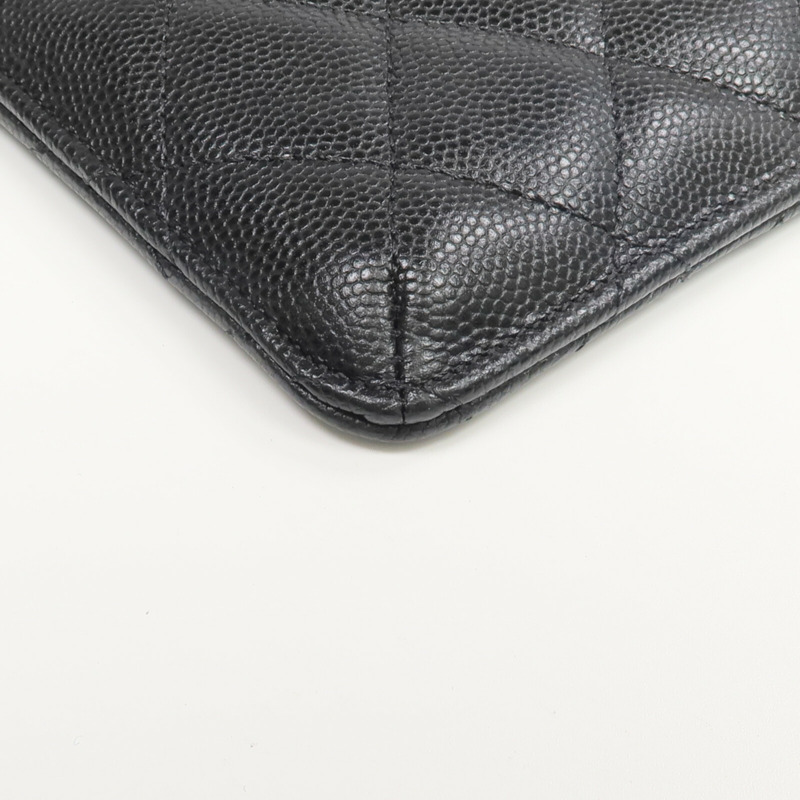 CHANEL 牛皮皮革Classic Phone Pouch with Zipper長錢包/手機袋-7