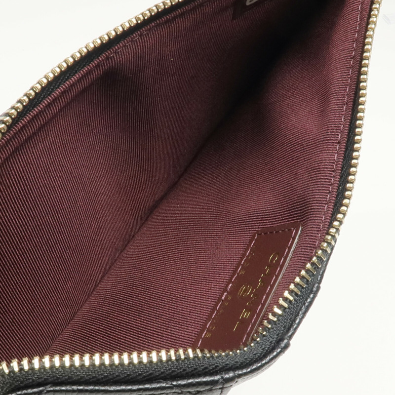 CHANEL 牛皮皮革Classic Phone Pouch with Zipper長錢包/手機袋-12