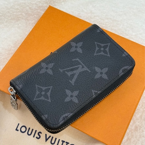 （巴黎購證🇫🇷全配）全新Lv黑老花零錢包 ✨最新晶片款