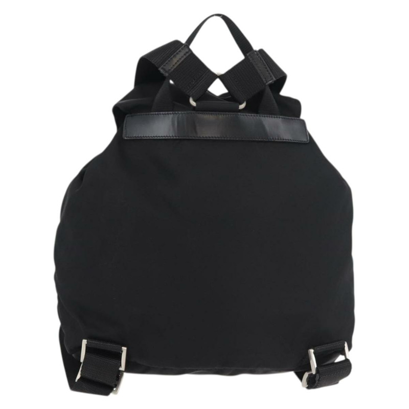 【日本直送】PRADA 雙肩包 尼龍 黑色 銀色 正品 176615A-1