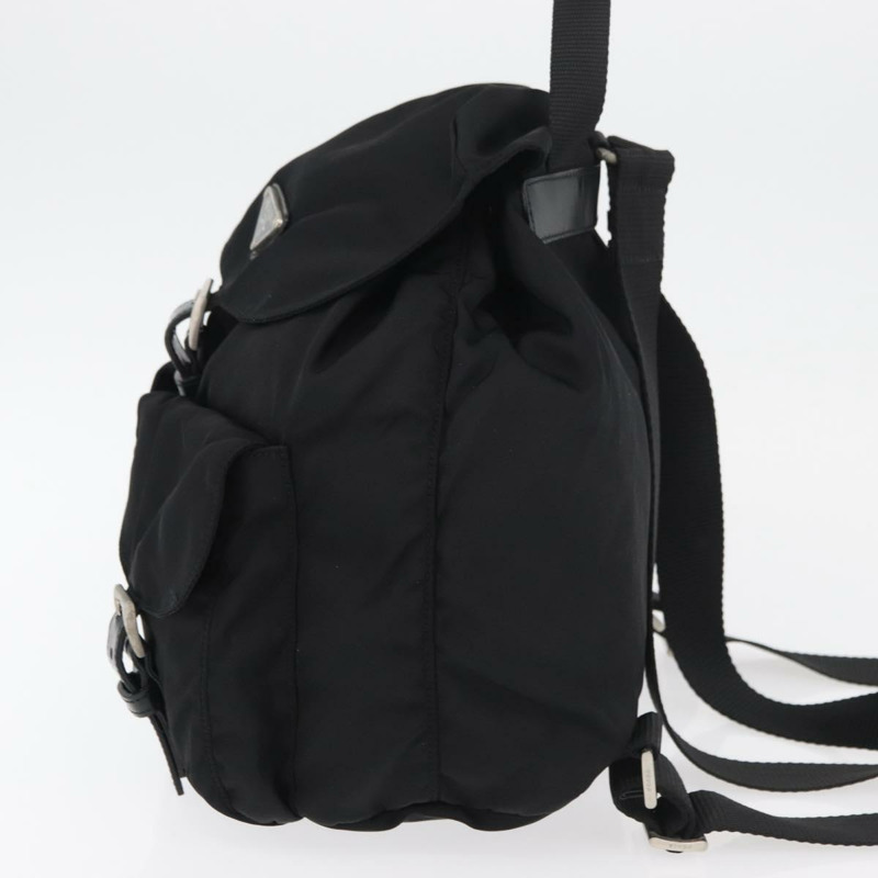 【日本直送】PRADA 雙肩包 尼龍 黑色 銀色 正品 176615A-2