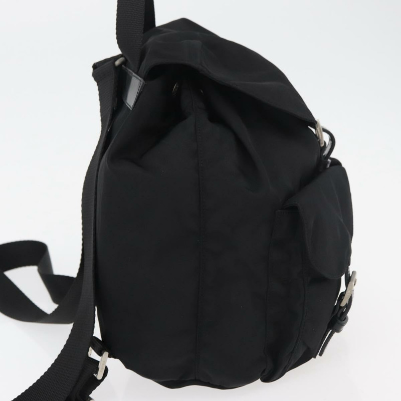 【日本直送】PRADA 雙肩包 尼龍 黑色 銀色 正品 176615A-3