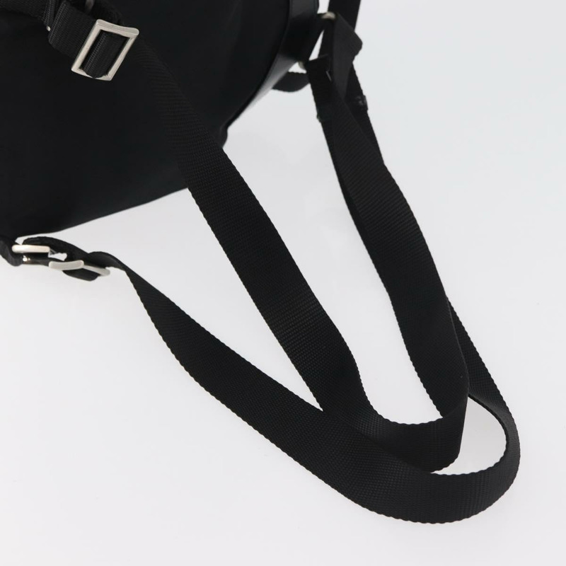 【日本直送】PRADA 雙肩包 尼龍 黑色 銀色 正品 176615A-8