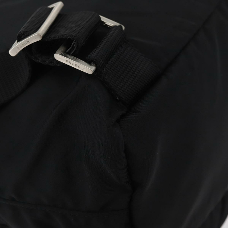 【日本直送】PRADA 雙肩包 尼龍 黑色 銀色 正品 176615A-18