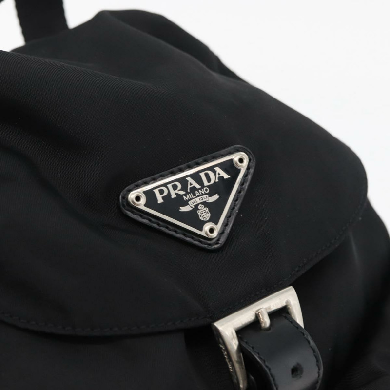 【日本直送】PRADA 雙肩包 尼龍 黑色 銀色 正品 176615A-20