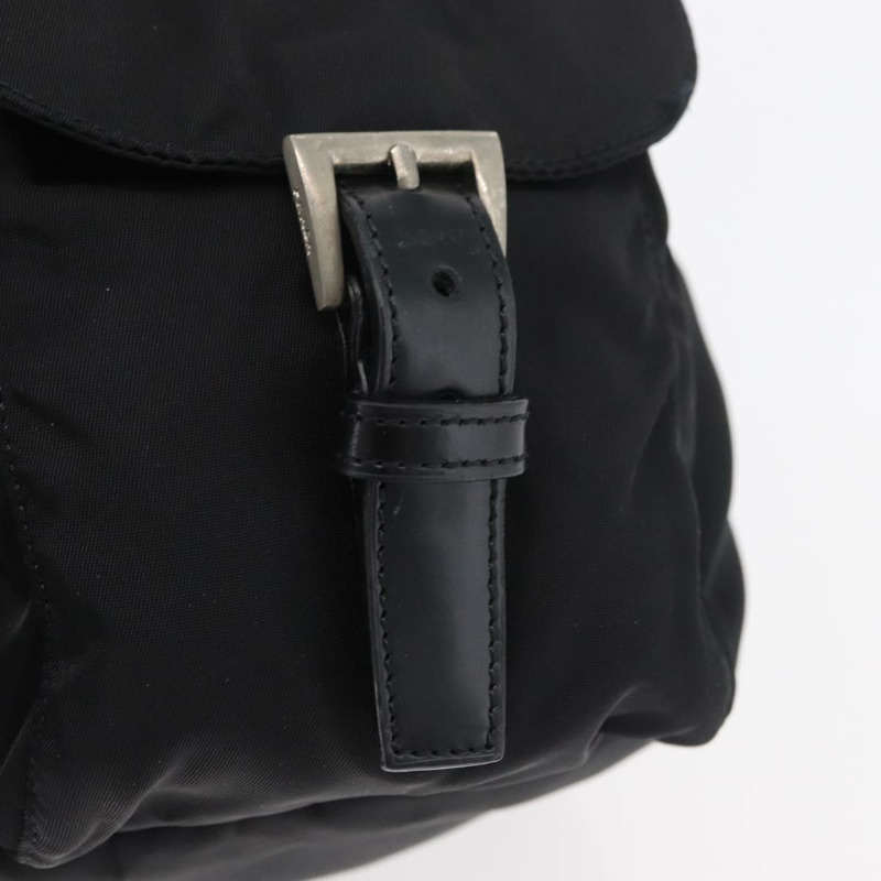 【日本直送】PRADA 雙肩包 尼龍 黑色 銀色 正品 176615A-23