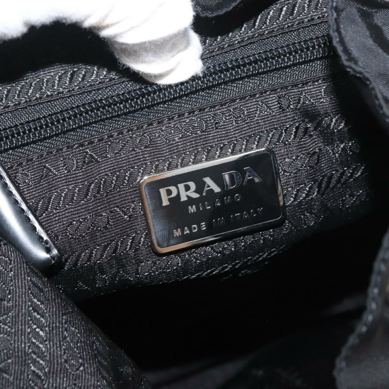 【日本直送】PRADA 雙肩包 尼龍 黑色 銀色 正品 176615A-24