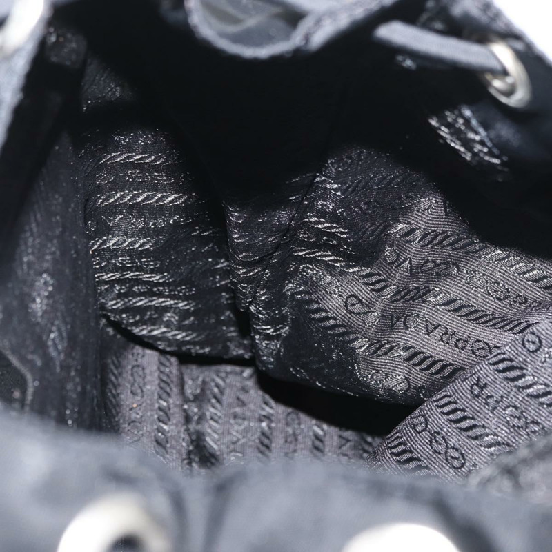 【日本直送】PRADA 雙肩包 尼龍 黑色 銀色 正品 176615A-25