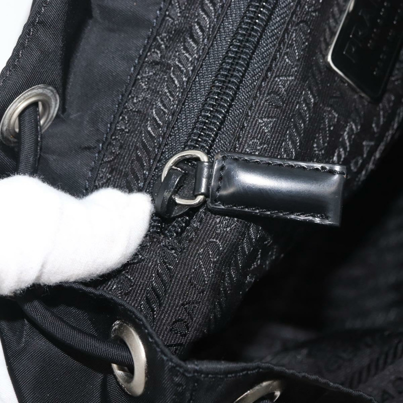 【日本直送】PRADA 雙肩包 尼龍 黑色 銀色 正品 176615A-28