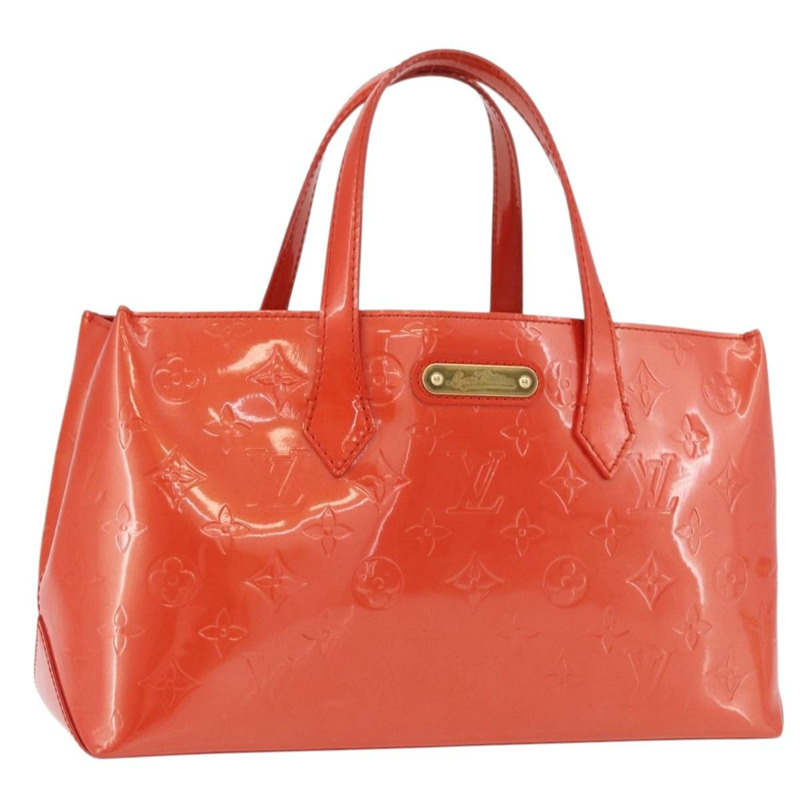 【日本直送】路易威登 Monogram Vernis Wilshire PM 手袋 橙色日落色 M93644 正品 176732A-0