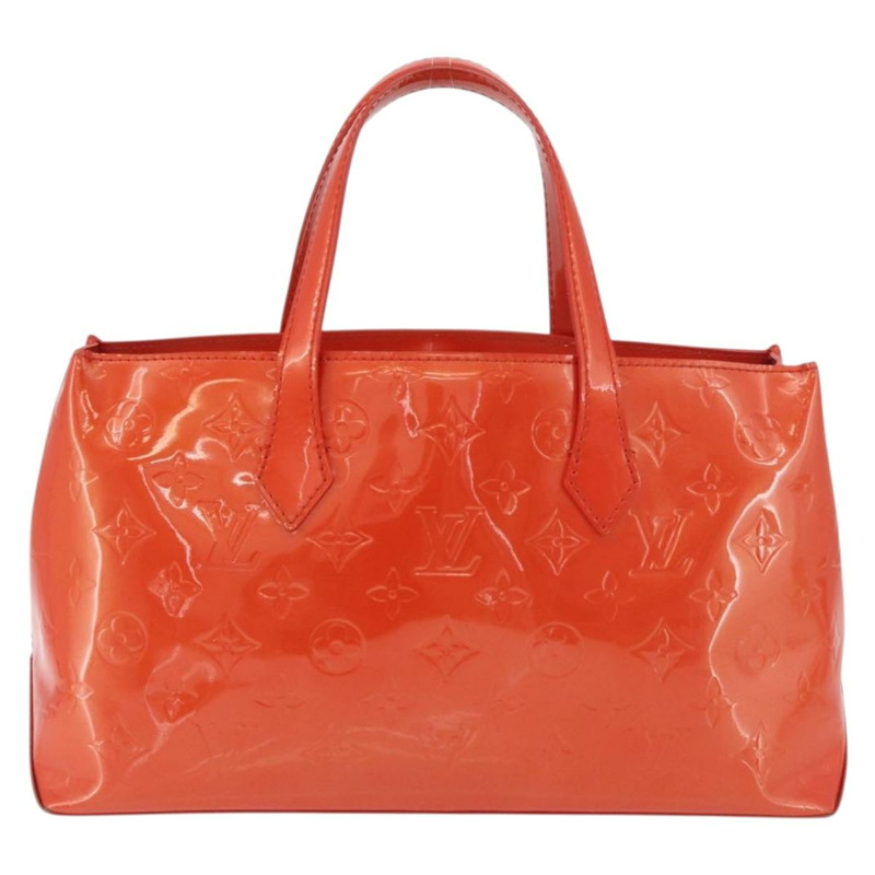 【日本直送】路易威登 Monogram Vernis Wilshire PM 手袋 橙色日落色 M93644 正品 176732A-1