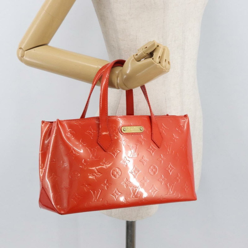 【日本直送】路易威登 Monogram Vernis Wilshire PM 手袋 橙色日落色 M93644 正品 176732A-21